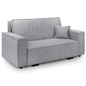 Cadiz Fabric 2 Seater Sofa Bed In Grey