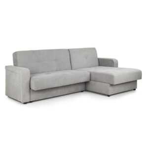 Kira Fabric Sofa Bed Corner In Grey