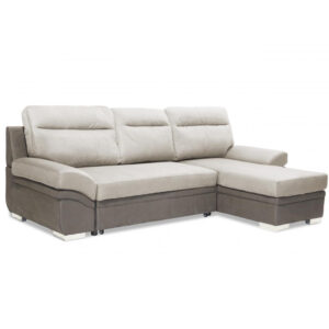 Jamestown Fabric 2 Seater Sofa Bed In Light And Dark Grey